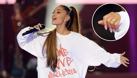 Ariana Grande pakurstė kalbas apie sužadėtuves