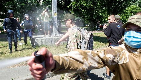 Pirmajame Kijevo gėjų parade nepavyko išvengti smurto