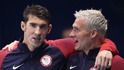 Michaelas Phelpsas ir Ryanas Lochte