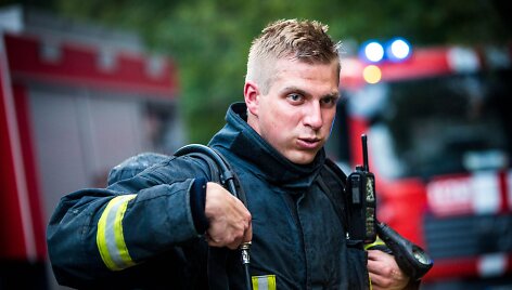 Ugniagesys gelbėtojas Mindaugas Valaitis