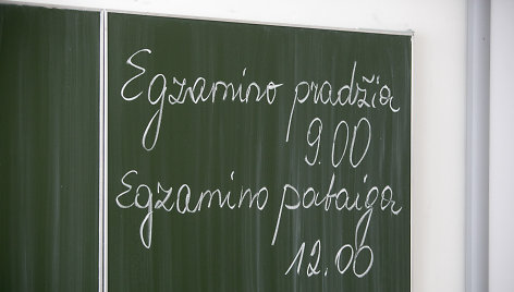 Abiturientai laikė valstybinį istorijos egzaminą