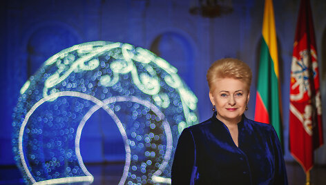 Lietuvos Respublikos Prezidentė Dalia Grybauskaitė sveikina Lietuvą su Naujaisiais metais