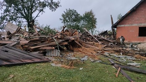 Viesulo padariniai Lenkijoje, Lodzės vaivadijoje