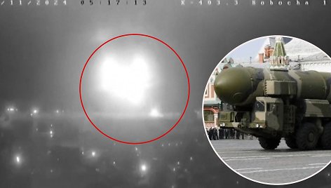 Rusijos balistinės raketos ataka Dnipre