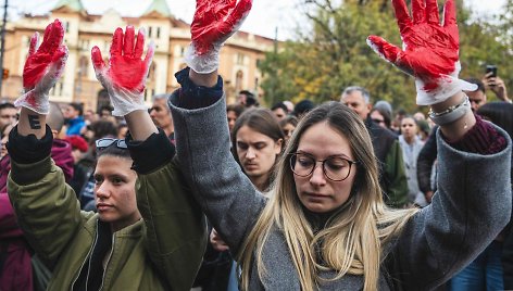 Protestas Serbijoje / ANDREJ ISAKOVIC / AFP