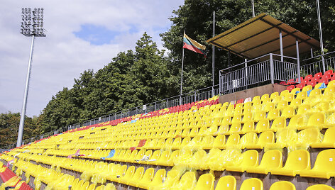 Trečiadienį LFF stadione Vilniuje kabanti Lietuvos vėliava