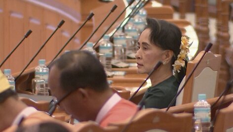 Mianmaro prezidentu i&scaron;rinktas Aung San Suu Kyi artimas patikėtinis