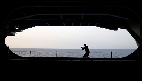 JAV karių gyvenimas lėktuvne&scaron;yje &bdquo;USS Harry S. Truman&ldquo;