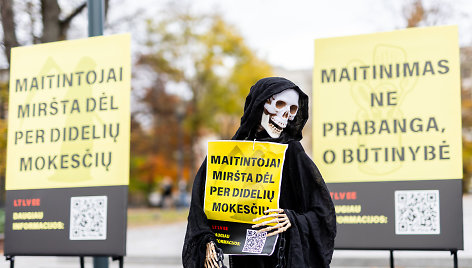 Lietuvos restoranų, viešbučių ir kavinių atstovų protestas dėl augančių mokesčių