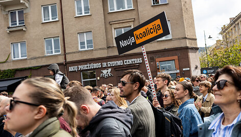 Protestas prie&scaron; valdančiąją koaliciją