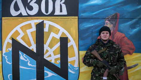 „Azov“ bataliono bazė Rytų Ukrainoje