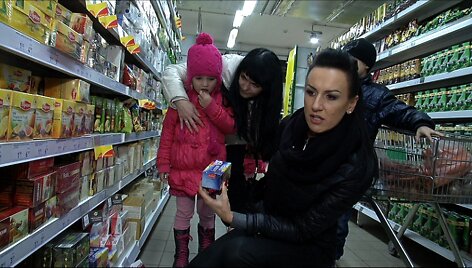 Katažina Zvonkuvienė &bdquo;Maisto banko&ldquo; akcijoje