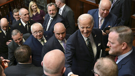 JAV prezidentas Joe Bidenas Airijos parlamente