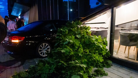 Automobilis įvažiavo į vie&scaron;butį
