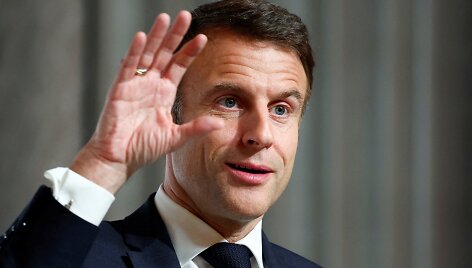 Prancūzijos prezidentas Emmanuelis Macronas