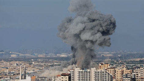 Iš Gazos ruožo į Izraelį paleistos raketos