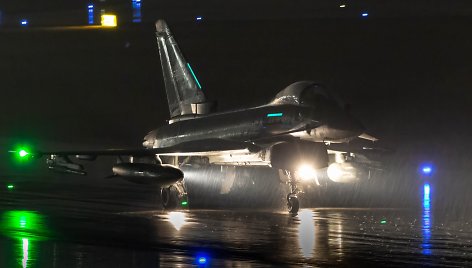 NATO naikintuvas Vilniaus oro uoste