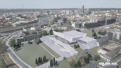 Vilniaus kongresų centro vizualizacija