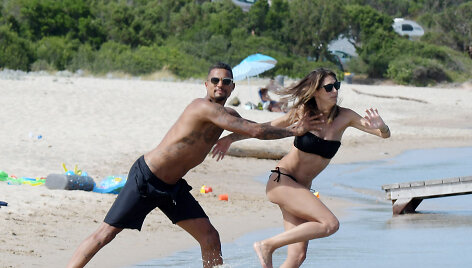 Kevinas-Prince'as Boatengas su žmona Melissa Satta