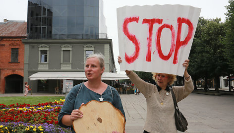 Protestas prieš medžių kirtimą