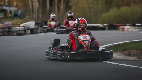 Lietuvos žurnalistų autoklubo varžybos Anykščių kartodrome