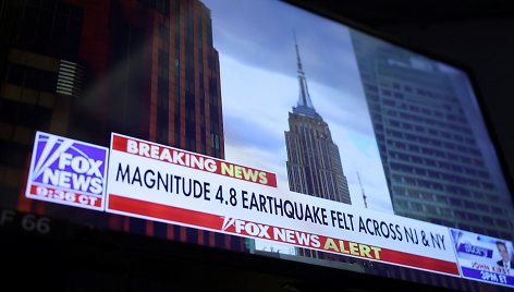 Žemės drebėjimas Niujorke