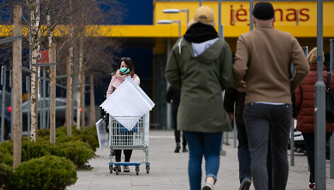 Karantino metu vėl pradėjo dirbti &bdquo;Ikea&ldquo; parduotuvė