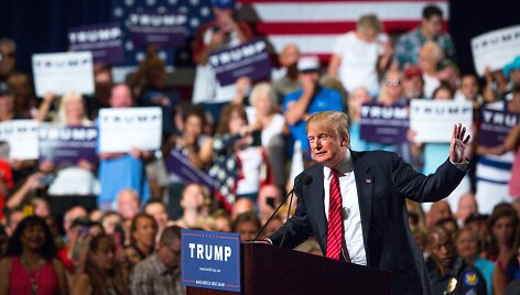 Donaldą Trumpą palaikantys amerikiečiai