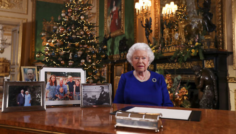 Akimirka iš britų karališkosios šeimos Kalėdų