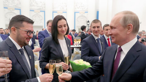 V.Putinas susitinka su Rusijos jaunaisiais mokslininkais