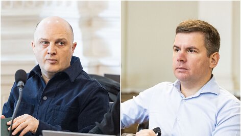 Vienas kaltinamųjų D.Dargis, nukentėjusysis T.Kasputis