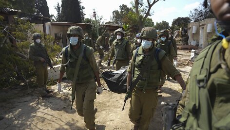 &bdquo;Hamas&ldquo; žudynių vaizdai Kfar Azza kibuce Izraelyje