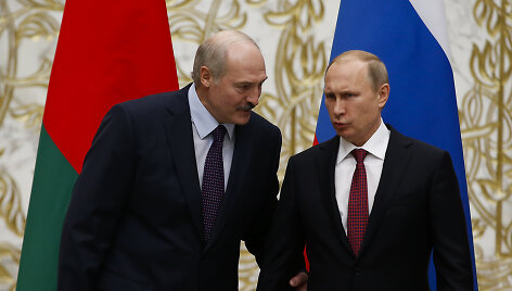 Aliaksandras Luka&scaron;enka ir Vladimiras Putinas