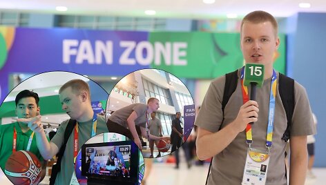 Marius Mila&scaron;ius FIBA fanų zonoje