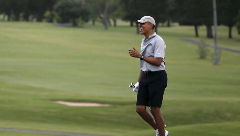 Barackas Obama golfo lauke