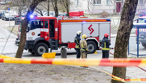 Sprogimas Dzūkų gatvėje