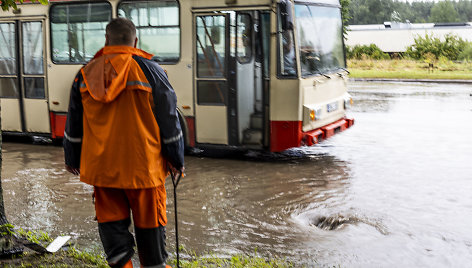 Vilnių išprausė sinoptikų prognozuota liūtis