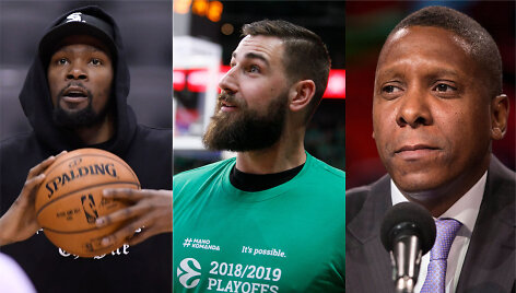 Kevinas Durantas, Jonas Valančiūnas, Masai Ujiri