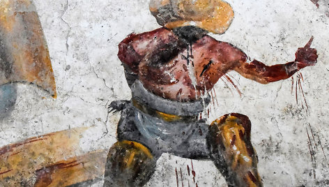 Pompėjoje rasta freska