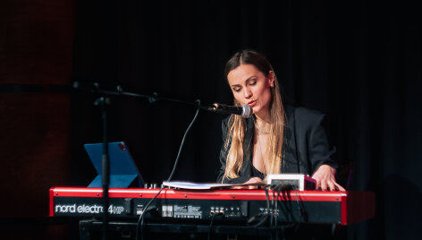 Jurga &Scaron;eduikytė koncerte Palangoje