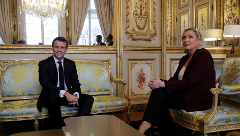 Emmanuelis Macronas ir Marie Le Pen