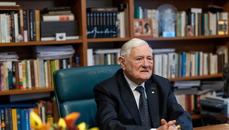 Prezidentas Valdas Adamkus minėjo 99-ąjį gimtadienį. / Lukas Balandis / BNS