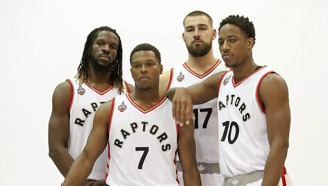 DeMarre'as Carrollas, Kyle'as Lowry, Jonas Valančiūnas, DeMaras DeRozanas