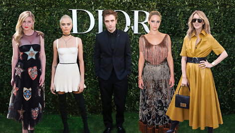 Kirsten Dunst, Cara Delevingne, Robertas Pattinsonas, Jennifer Lawrence ir Celine Dion