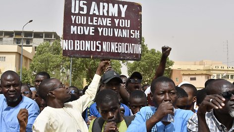 Protestas Nigeryje prieš amerikiečių karių buvimą šalyje