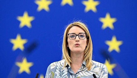 Europos Parlamento vadovė Roberta Metsola