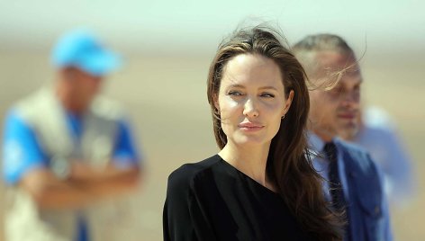 Angelina Jolie pabėgėlių stovykloje Sirijoje