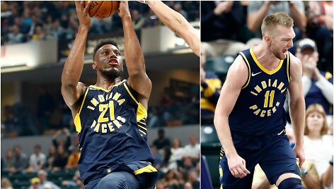 Thaddeusas Youngas džiaugėsi, kad komandoje yra Domantas Sabonis