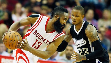 Jamesas Hardenas ir  Benas McLemore'as