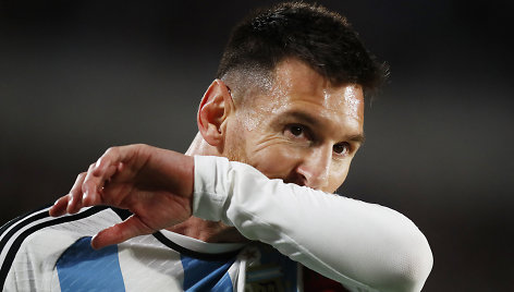 Lionenelis Messi per rungtynes Buenos Airėse.